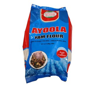 Ayoola Yam Flour 2lbs package for traditional Nigerian pounded yam and fufu dishes