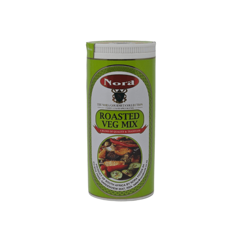 Nora Roasted Veg Mix seasoning bottle for enhancing roasted vegetables flavor