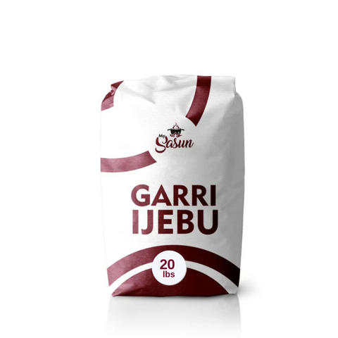 Sasun Garri Ijebu 20 lbs bag of authentic Nigerian cassava blend for making eba and porridge