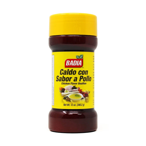 Badia Spices Chicken Flavor Bouillon 12 oz bottle for soups and stews seasoning