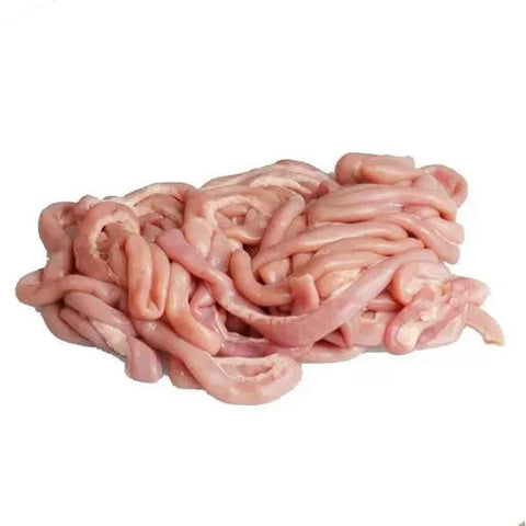 fresh raw beef intestine for cooking and culinary use