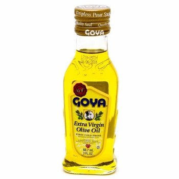 Goya Extra Virgin Olive Oil 3oz bottle cold-pressed from Andalusia Spain premium quality oil