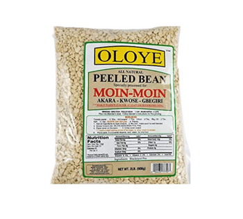 Oloye Dried Peeled Beans 2lb bag for Nigerian dishes like moi moi and akara