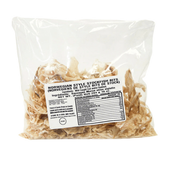 Packaged Olsen Stock Fish Bits for enhancing culinary dishes.