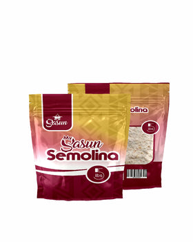 Semolina flour packaging showcasing authentic African cuisine.