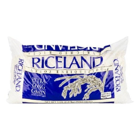 Riceland Bag Rice 5lb extra long grain white rice packaging