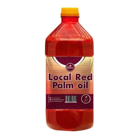 Sasun Local Palm Oil 3L keg, authentic African cooking oil, vibrant red color.