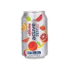 Chivita Active Zest Can with citrus fruit design and refreshing beverage branding