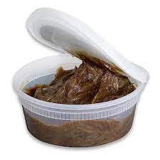 Sasun All Natural Black Soap in a plastic container.