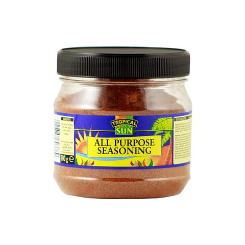 Tropical Sun All Purpose Seasoning jar with flavorful herb and spice blend for versatile cooking uses