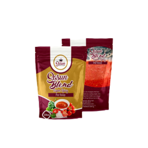 Sasun Blend Super Spicy Soup Blend seasoning with red bell peppers, roma tomatoes, habaneros, and onion for stews