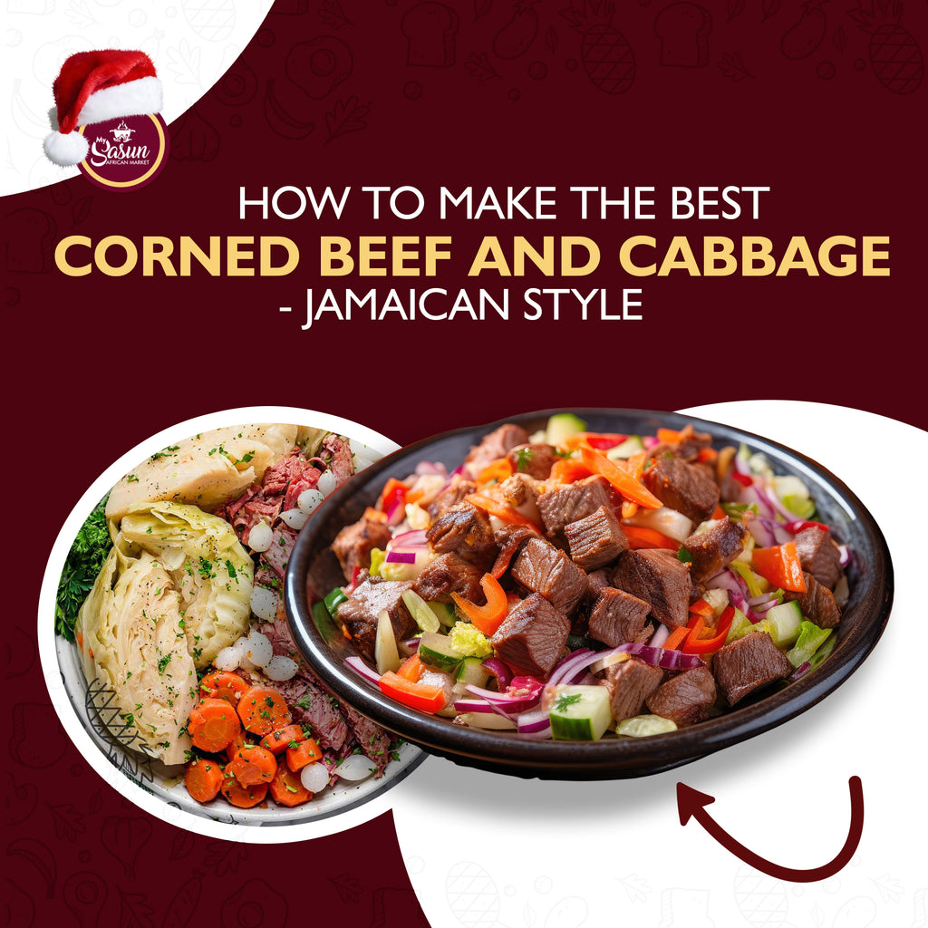 How to make the best Corned Beef and Cabbage- Jamaican Style| My Sasun African Market