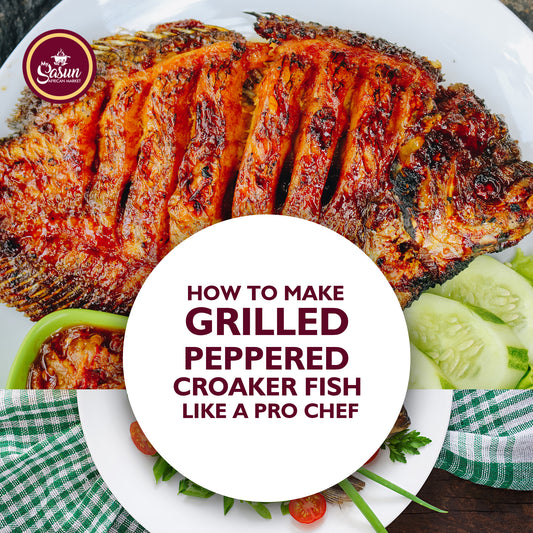 How to make Grilled Peppered Croaker Fish Like a Pro Chef