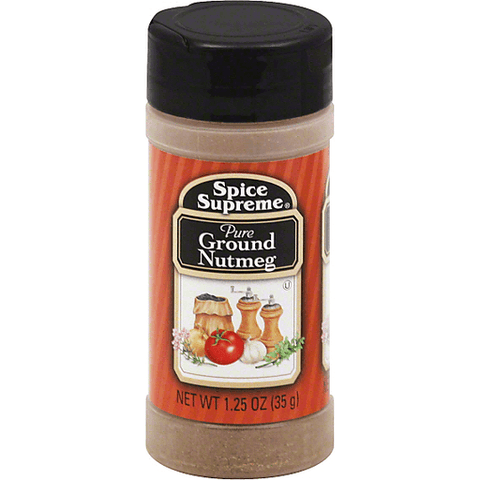 Spice Supreme Ground Nutmeg container, 1.25 oz.