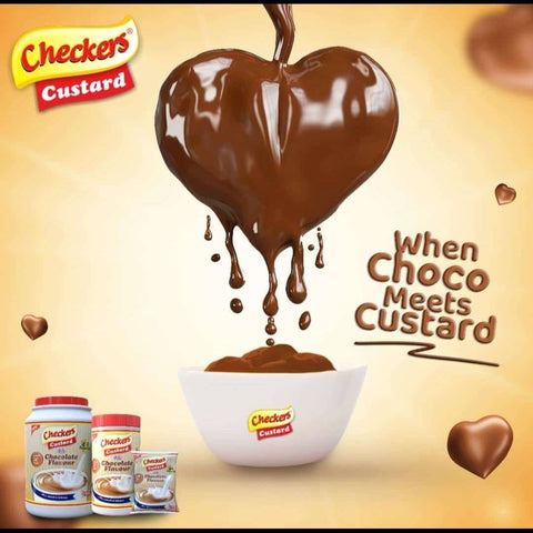 Checkers Chocolate Custard