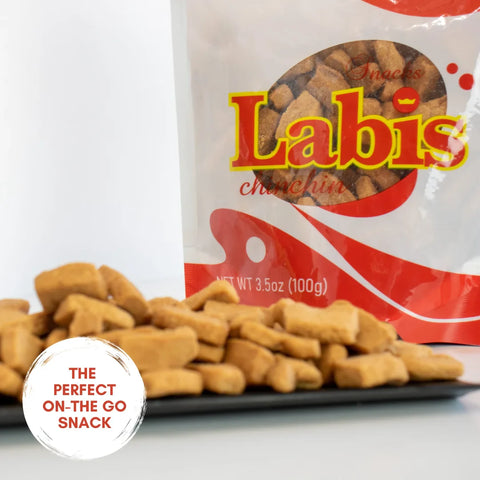 Labis Chin Chin crunchy sweet snack with nutmeg and cinnamon in a resealable bag