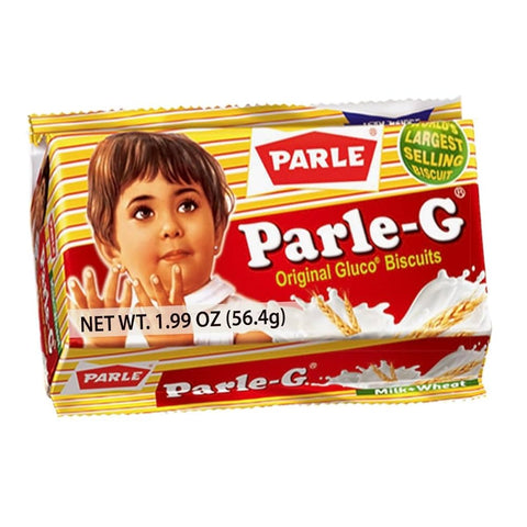 Parle-G Gold Biscuits 56g pack with classic crispy texture and original Gluco flavor
