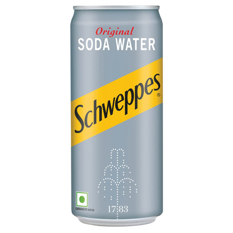 Schweppes Soda Water Can