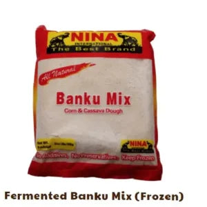 Nina Frozen Fermented Banku Mix - Corn & Cassava Dough Package