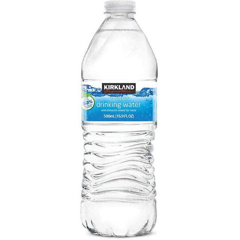Kirkland Bottled Water 500ml purified drinking water bottle with minerals