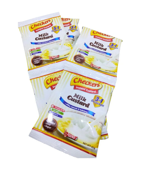 Checkers Milk 3in1 custard sachet pack of 10 for quick creamy dessert
