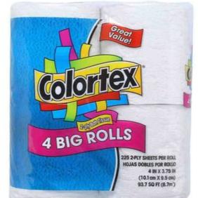 My Sasun COLORTEX 4 ROLL BATHROOM TISSUE 4oz