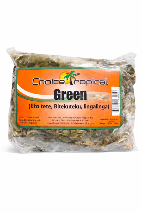 Choice Tropical Frozen Greens (Tete, Bitekuteku)