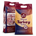Turkey Wings Tips & Drumette 10lbs bulk package with tender, flavorful poultry for grilling and cooking