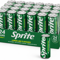 Box of 24 Nigerian Sprite cans with refreshing lemon-lime flavor and vibrant tropical design