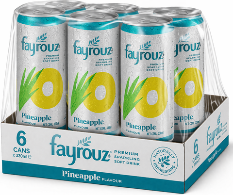 Fayrouz Pineapple Can | Pack of 6