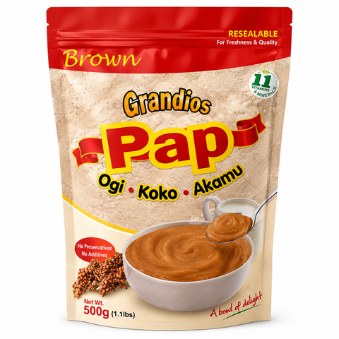 Grandios Brown Corn Meal - Akamu | Pap | Koko | ogi