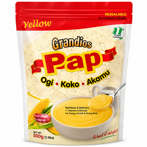 Grandios Yellow Corn Meal - Akamu | Pap | Koko | ogi