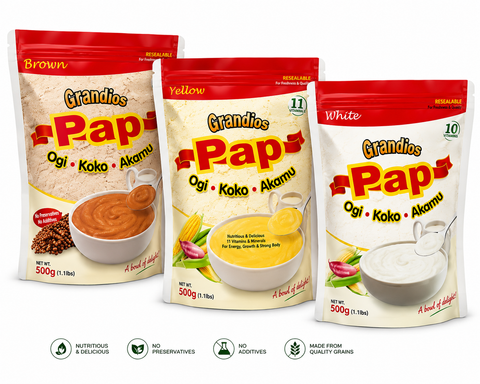 Grandios White Corn Meal - Akamu | Pap | Koko | ogi