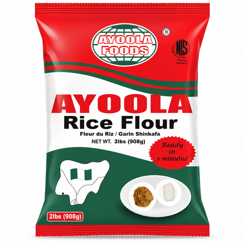 Ayoola Rice Flour 2lb package for gluten-free cooking and thickening agent