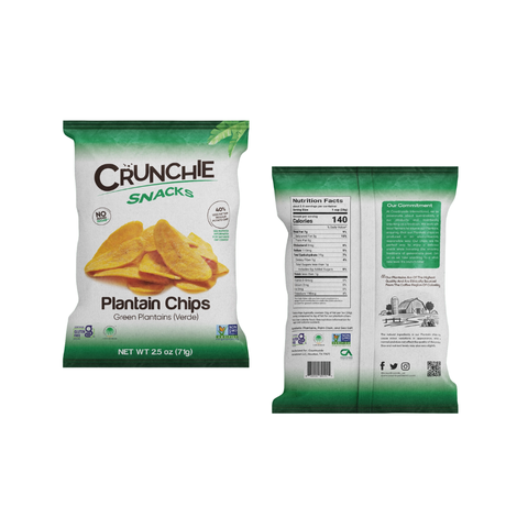 Crunchie Snacks Green Plantain Chips 2.5oz