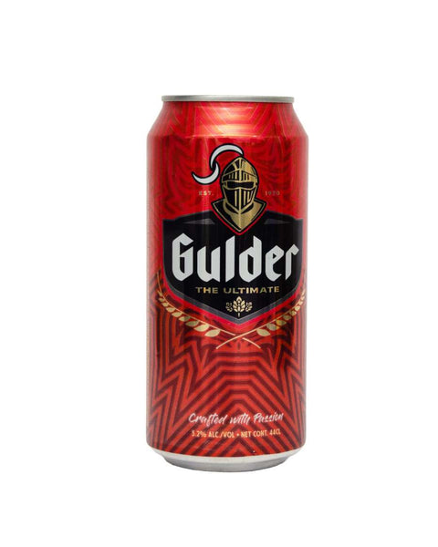 Nigerian Gulder Can pack of 6, premium beer beverage.