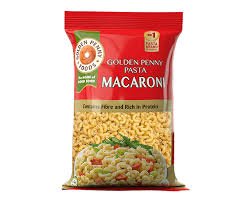 Golden Penny Macaroni pasta package with iconic shape and high-quality durum wheat semolina.