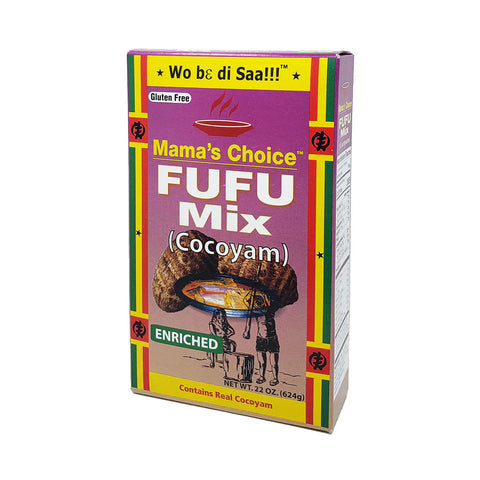Mama's Choice Cocoyam Fufu traditional West African staple side dish made from quality cocoyam mix