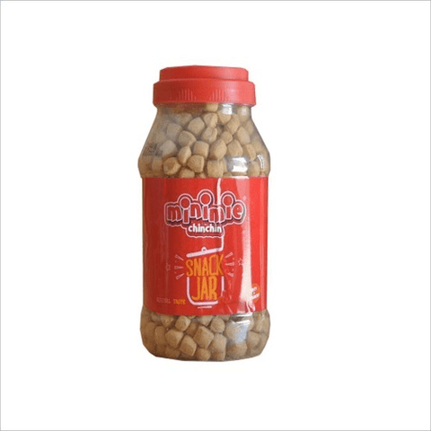 Minimie Chinchin Jar 900g, crunchy snack, premium ingredients, red lid container