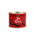 De Rica Tomato Paste 70g can with red label and tomato images, Italy-made.