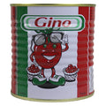 EXP Gino Tomato Paste 400g can with cartoon tomato mascot and moisture-proof packaging