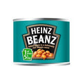 Heinz Beanz 200g can with classic baked beans and rich tomato sauce label.