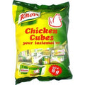 Knorr Chicken seasoning cubes pack for rich savory taste in dishes.