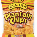 Ola-Ola Plantain Chips snack bag with crispy, golden brown plantain chips.