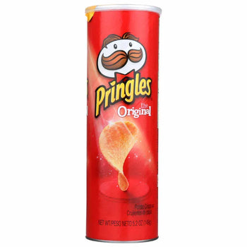 Pringles Snack Stacks Original Potato Crisps in a red cylindrical container