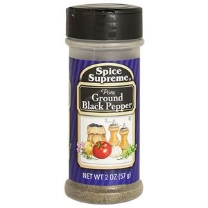 Spice Supreme Pure Ground Black Pepper 2oz