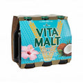 Vita Malt Coconut & Hibiscus Pack of 6 - Tropical Beverage with Coconut and Hibiscus Flavors