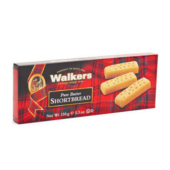 Walkers Shortbread pure butter Scottish shortbread biscuits in red tartan packaging