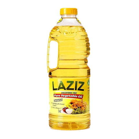 Laziz Pure Vegetable Oil - 3 Litres