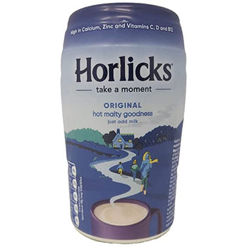 Horlicks 270g container showcasing its rich malted barley, wheat, and milk blend.